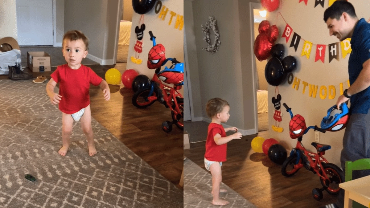 2-year-old-wakes-up-to-birthday-surprise-and-his-reaction-wins-hearts-viral-video